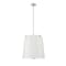Z-Lite Weston Pendant, 5-Light, 18 In.W x 18 In.H, Brushed Nickel/Cream 3502P18-BN - alternate 2